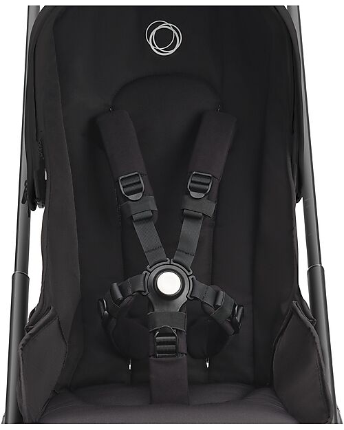 Bugaboo Passeggino Completo  Bugaboo Dragonfly - Telaio Seduta e Cappottina - Black Midnight Black - Ultracompatto dalla Nascita ai 15kg Passeggini Classici