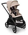 Bugaboo Passeggino Completo  Bugaboo Dragonfly - Telaio Seduta e Cappottina - Desert Taupe - Ultracompatto dalla Nascita ai 15kg Passeggini Classici