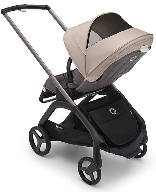 Bugaboo Passeggino Completo  Bugaboo Dragonfly - Telaio Seduta e Cappottina - Desert Taupe - Ultracompatto dalla Nascita ai 15kg Passeggini Classici