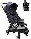 Bugaboo Passeggino Leggero Bugaboo Butterfly - Nero/Blu - Portabevande in Omaggio Passeggini Leggeri