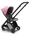 Bugaboo Passeggino Ultra-compatto Bugaboo Ant - Telaio Nero + Rivestimento Grigio Melange/Rosa Passeggini Classici