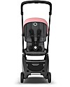 Bugaboo Passeggino Ultra-compatto Bugaboo Ant - Telaio Nero + Rivestimento Grigio Melange/Rosa Passeggini Classici