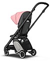 Bugaboo Passeggino Ultra-compatto Bugaboo Ant - Telaio Nero + Rivestimento Grigio Melange/Rosa Passeggini Classici