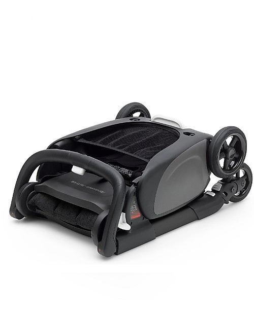 Bugaboo Passeggino Ultra-compatto Bugaboo Ant - Telaio Nero + Rivestimento Grigio Melange/Rosa Passeggini Classici