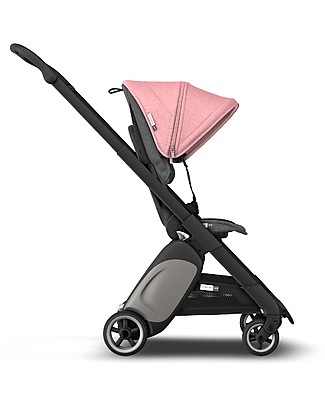 Bugaboo Passeggino Ultra-compatto Bugaboo Ant - Telaio Nero + Rivestimento Grigio Melange/Rosa Passeggini Leggeri