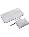 Bugaboo Pochette Porta Pannolini con Fasciatorio Pieghevole - Light Grey Melange Trousse e Pochette