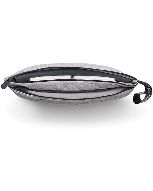 Bugaboo Pochette Porta Pannolini con Fasciatorio Pieghevole - Light Grey Melange Trousse e Pochette