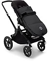 Bugaboo Sacco a Pelo Invernale Hi-Tech Universale per Passeggino Bugaboo - Midnight Black - con Piumino Extra Interno! Sacchi Passeggino