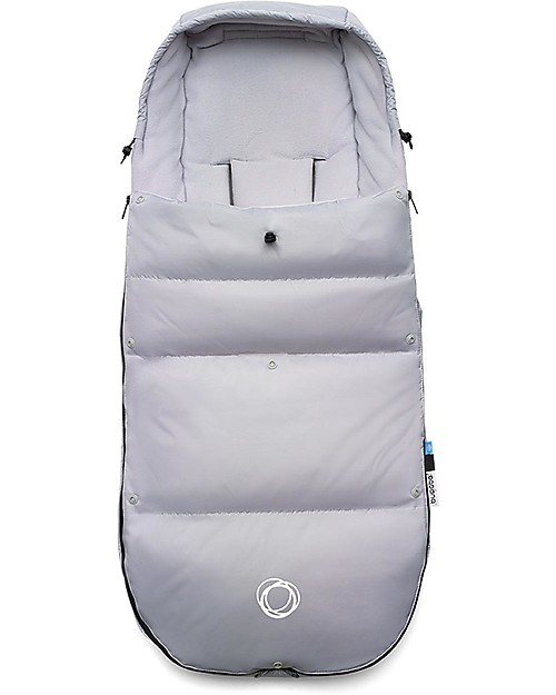 Bugaboo Sacco a Pelo Invernale Hi-Tech Universale per Passeggino Bugaboo - Misty Grey - con Piumino Extra Interno! Sacchi Passeggino