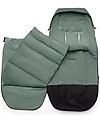 Bugaboo Sacco a Pelo Invernale Hi-Tech Universale per Passeggino Bugaboo - Pine Green - con Piumino Extra Interno! Sacchi Passeggino