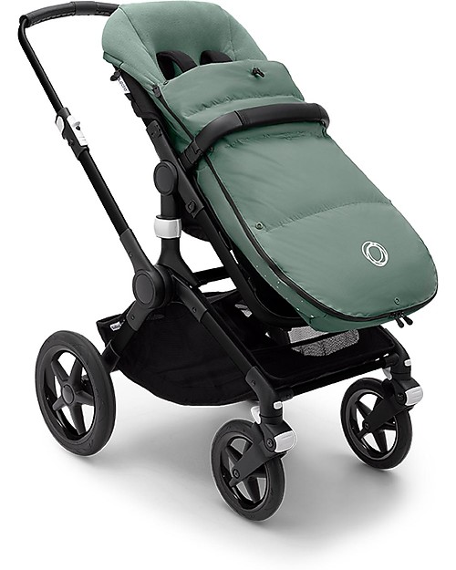 Bugaboo Sacco a Pelo Invernale Hi-Tech Universale per Passeggino Bugaboo - Pine Green - con Piumino Extra Interno! Sacchi Passeggino