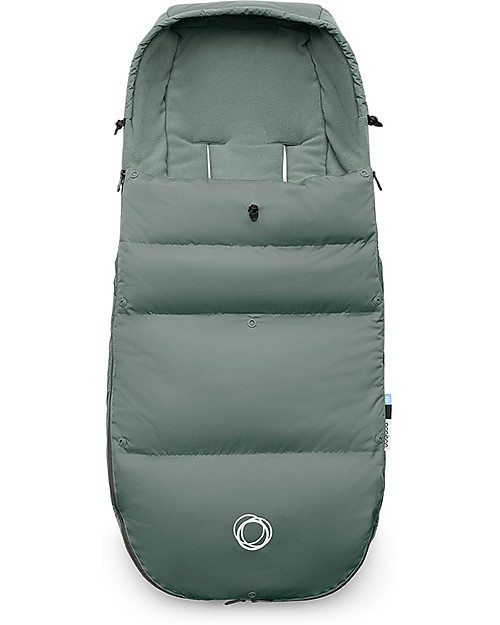 Bugaboo Sacco a Pelo Invernale Hi-Tech Universale per Passeggino Bugaboo - Pine Green - con Piumino Extra Interno! Sacchi Passeggino