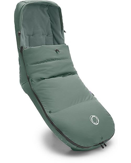 Bugaboo Sacco a Pelo Invernale Hi-Tech Universale per Passeggino Bugaboo - Pine Green - con Piumino Extra Interno! Sacchi Passeggino