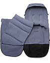 Bugaboo Sacco a Pelo Invernale Hi-Tech Universale per Passeggino Bugaboo - Seaside Blue - con Piumino Extra Interno! Sacchi Passeggino