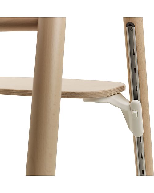 Bugaboo Sedia Evolutiva Giraffe - Naturale Bianco - Legno di Faggio FSC e Bio Plastica Sostenibile Seggioloni Pappa