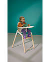 Bugaboo Sedia Evolutiva Giraffe - Naturale Bianco - Legno di Faggio FSC e Bio Plastica Sostenibile Seggioloni Pappa
