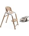 Bugaboo Sedia Evolutiva + Telaio + Sdraietta - Giraffe - Bianco - Legno di Faggio FSC Seggioloni Pappa