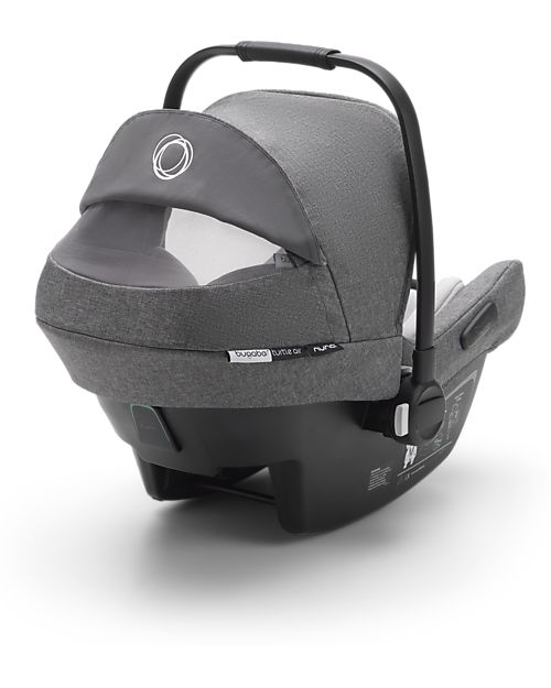 Bugaboo Seggiolino Auto Turtle Air - Grigio - Gruppo 0+ dalla Nascita ai 15 Mesi - Versione 2022 Aggiornata! Seggiolini Auto Gruppo 0+/1