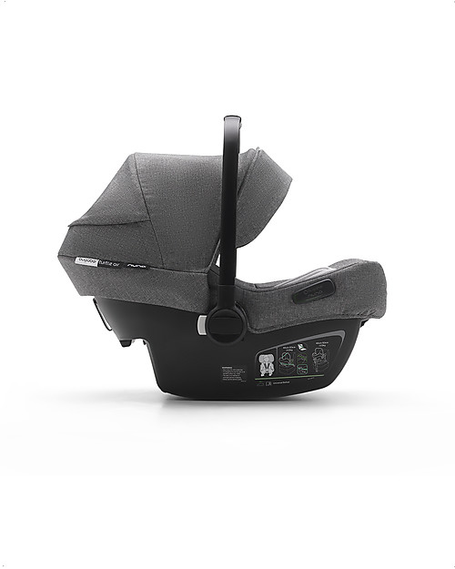 Bugaboo Seggiolino Auto Ultra-leggero Bugaboo Turtle Air by Nuna - Grigio Mélange - Dalla nascita! Seggiolini Auto Gruppo 0+/1