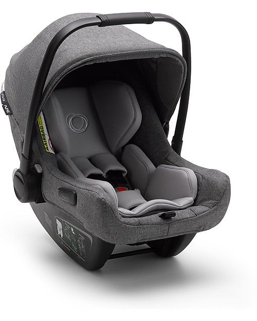 Bugaboo Seggiolino Auto Ultra-leggero Bugaboo Turtle Air by Nuna - Grigio Mélange - Dalla nascita! Seggiolini Auto Gruppo 0+/1