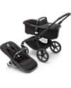 Bugaboo Set Completo Bugaboo Fox5 - Black Midnight Black - dalla Nascita ai 22kg Passeggini Trio e Duo