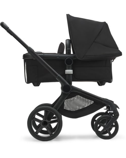 Bugaboo Set Completo Bugaboo Fox5 - Black Midnight Black - dalla Nascita ai 22kg Passeggini Trio e Duo
