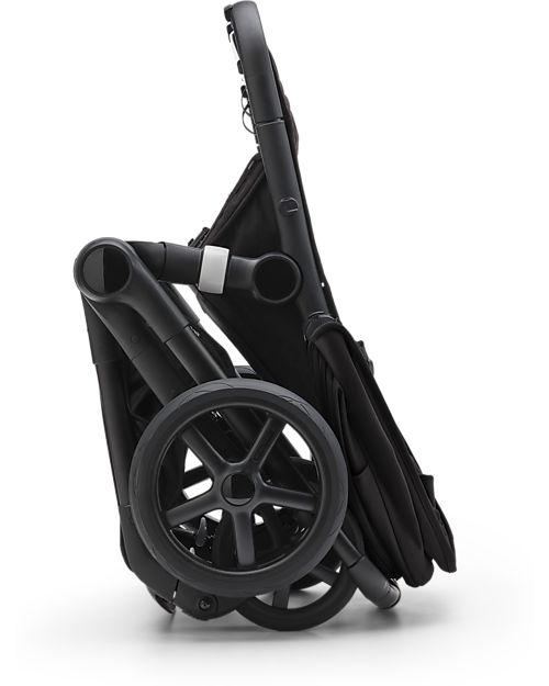 Bugaboo Set Completo Bugaboo Fox5 - Black Midnight Black - dalla Nascita ai 22kg Passeggini Trio e Duo