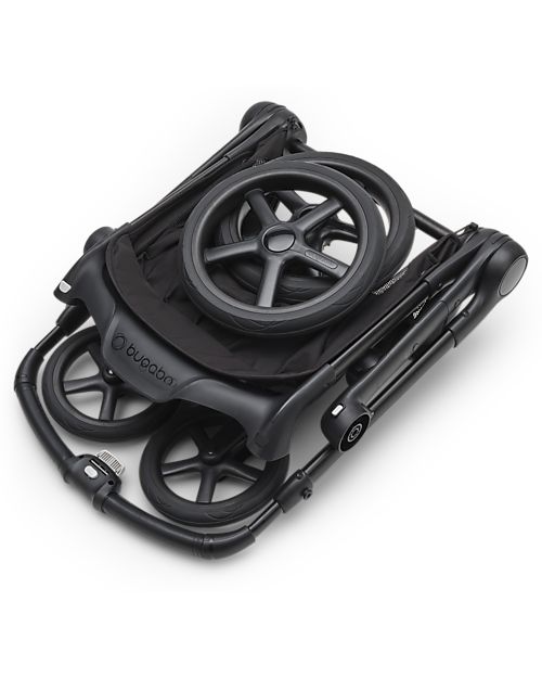 Bugaboo Set Completo Bugaboo Fox5 - Black Midnight Black - dalla Nascita ai 22kg Passeggini Trio e Duo