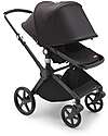 Bugaboo Set Completo Fox Cub - Black Midnight Black - dalla Nascita ai 22kg! Passeggini Trio e Duo
