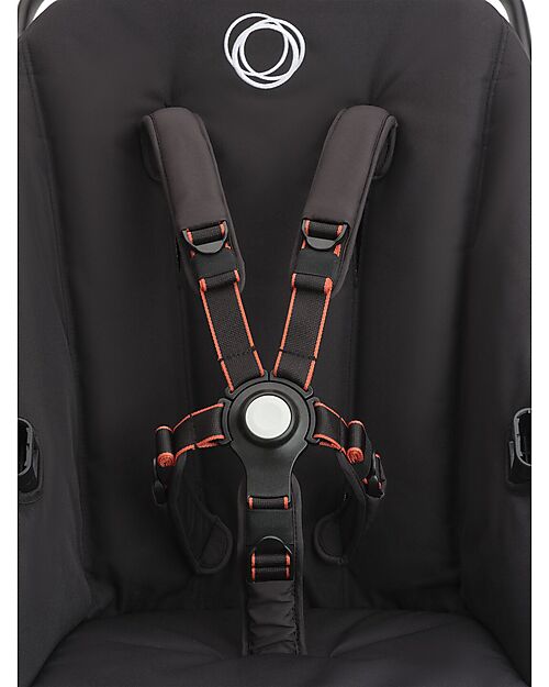 Bugaboo Set Completo Fox Cub - Black Midnight Black - dalla Nascita ai 22kg! Passeggini Trio e Duo