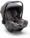 Bugaboo Trio Bee 6 Grigio Melange con Navicella e Seggiolino Auto Turtle Air Grigio Melange- Adattatori inclusi! Passeggini Trio e Duo