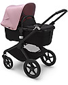 Bugaboo Trio Fox2 Nero con Cappottina Rosa e Seggiolino Auto Turtle Air Nero - Scelto da Chiara Ferragni! Passeggini Trio e Duo