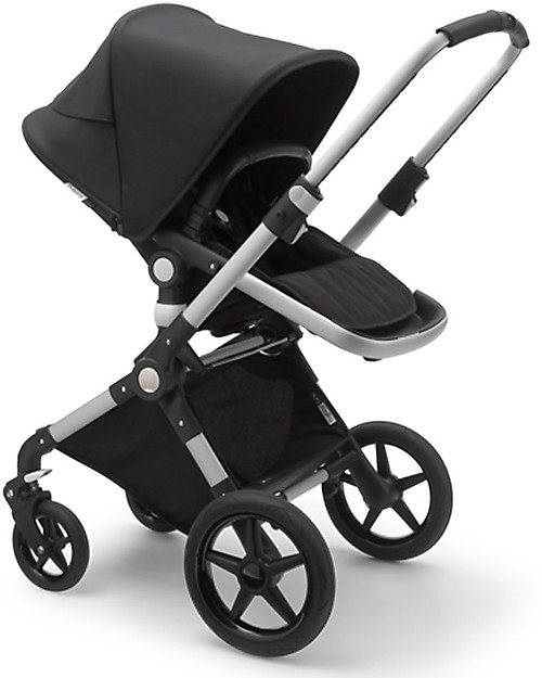 Bugaboo Trio Lynx Nero con Seggiolino Turtle Air Nero - Adattatori Inclusi!  unisex (bambini)