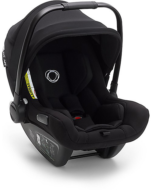 Bugaboo Trio Lynx Nero - Telaio Nero con Seggiolino Turtle Air Nero - Adattatori Inclusi! Passeggini Trio e Duo