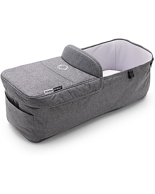 Bugaboo Trio Passeggino Donkey 3 Grigio Mélange con Cappottina Rossa e Seggiolino Turtle Air Grigio Mélange Passeggini Trio e Duo