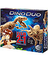 Buki Dino Duo - Con due dinosauri di oltre 35 cm da scoprire e assemblare! Giochi STEM