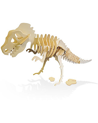 Buki Dino Mega T-Rex - Tirannosauro Gigante in Legno da Assemblare! Puzzle