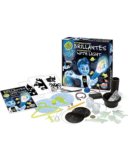 Buki Esperimenti Brillanti, 12 esperimenti per giochi di luci e ombre! Giochi STEM