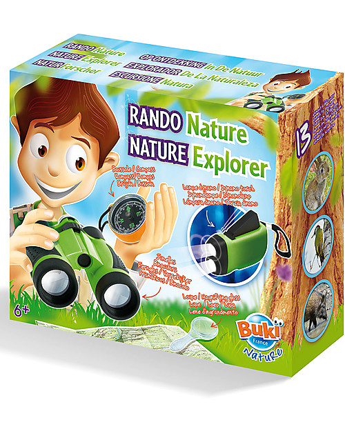 Buki Esploratore della Natura - Completo di binocolo e bussola! Giochi STEM