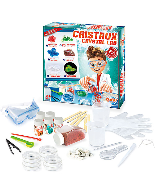 Buki Laboratorio dei Cristalli - Con 15 esperimenti! Giochi STEM