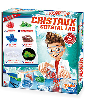 Buki Laboratorio dei Cristalli - Con 15 esperimenti! Giochi STEM