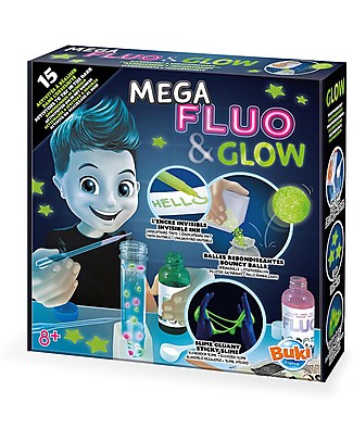 Buki Mega Flow&Glow - 15 Attività da fare al Buio! Giochi STEM