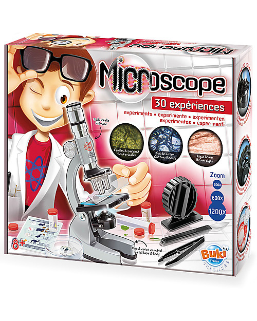 Buki Microscopio - Con 30 esperimenti! Giochi STEM