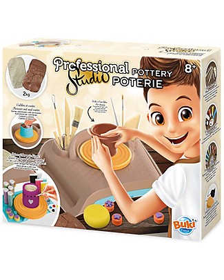 Buki Professional Laboratorio Ceramica - Crea Vasi o Scodelle in Argilla! Giochi STEM