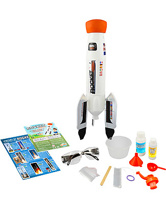 Buki Razzo Spaziale da Costruire - Lancia il Razzo fino a 15 metri! Giochi Creativi
