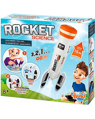 Buki Razzo Spaziale da Costruire - Lancia il Razzo fino a 15 metri! Giochi Creativi