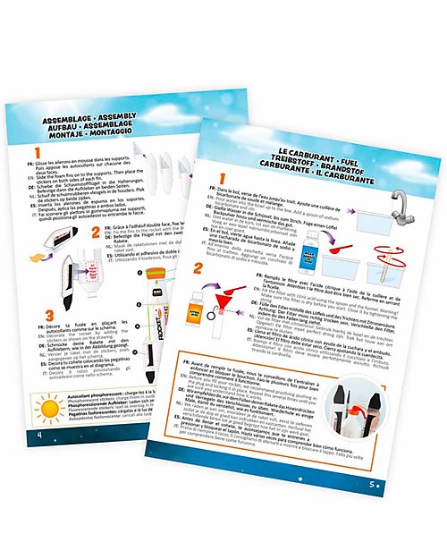 Buki Razzo Spaziale da Costruire - Lancia il Razzo fino a 15 metri! Giochi STEM