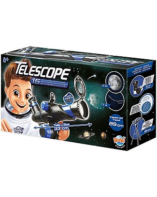 Buki Telescopio per Bambini con 15 attività - Per il Giorno e per la Notte! Giochi STEM