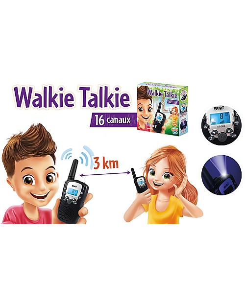 Buki Walkie Talkie - Fino a 3 km di portata! Giochi STEM