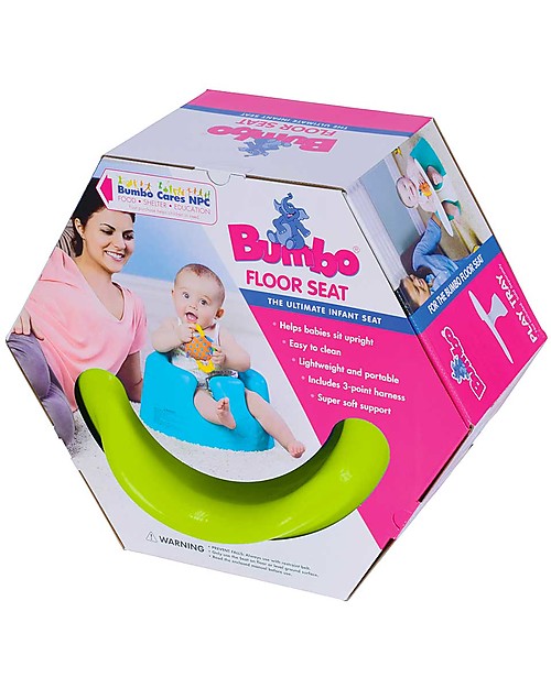 Bumbo Bumbo Sedile per Bambini con Vassoio - Verde (dai 3 mesi) unisex  (bambini)